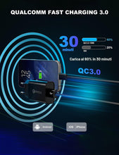Carica l'immagine nel visualizzatore di Gallery, 4 Pezzi Caricatore USB Quick Charge 3.0 18W, Carica Batterie Cellulare, Universale Caricabatterie Alimentatore Spina USB