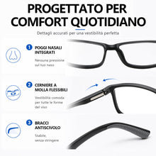 Carica l'immagine nel visualizzatore di Gallery, 3 Paia Occhiali da Lettura – Anti-Luce Blu, Cerniere a Molla e Design Antiscivolo