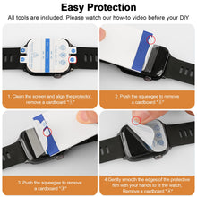Carica l'immagine nel visualizzatore di Gallery, Amzpas 3 Pezzi Pellicola Protettiva per Apple Watch Series 6/5/4/SE 40mm, Auto Guarigione Senza Bolle con Kit D'Installa