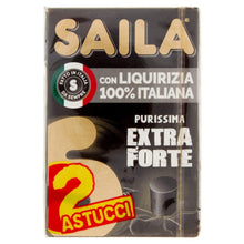 Carica l'immagine nel visualizzatore di Gallery, Saila - Liquirizia Extra Forte Purissima, 100% Italiana, Senza Glutine - 2 Astucci Bipack Da 72 Gr