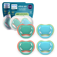 Carica l'immagine nel visualizzatore di Gallery, Philips Avent Ultra Start Ciuccio - Design ortodontico, per neonati 6-18 mesi, tettarella simmetrica in morbido silicone
