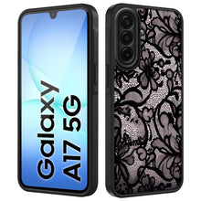 Carica l'immagine nel visualizzatore di Gallery, Tawarror Custodia per Samsung Galaxy A17 5G/4G, Motivo Fiori di Pizzo Vintage con Effetto Opaco Traslucido, Cover Protet