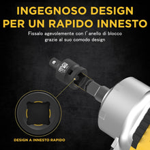 Carica l'immagine nel visualizzatore di Gallery, LEXIVON Adattatori per bussola ad impatto, Kit riduttori per bussola 1/4" - 3/8" - 1/2", per avvitatore Makita, Milwauke