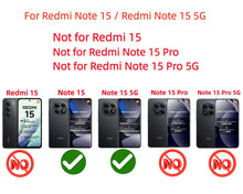 Carica l'immagine nel visualizzatore di Gallery, Cover a Libro per Xiaomi Redmi Note 15 4G/5G, Nero