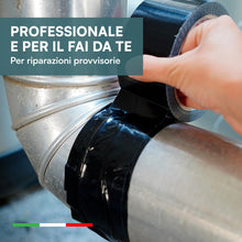 Carica l'immagine nel visualizzatore di Gallery, Nastro Adesivo Telato Americano Nero 2 Rotoli 50mmx25m Isolante 2 Rotoli