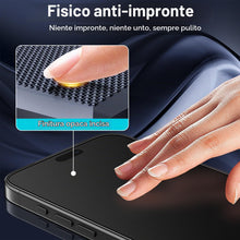 Carica l'immagine nel visualizzatore di Gallery, Pellicola Privacy Opaca per iPhone 18 Pro Max, 4X Più Resistente 9H+