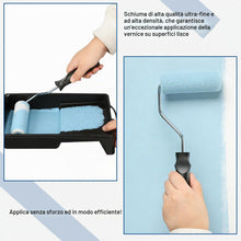 Carica l'immagine nel visualizzatore di Gallery, AiQInu Rulli per Dipingere 12Pcs, Include 10 Rullo per Pittura (10.8cm) +1 Vassoio +1 Manico, Rullo Pittura per Pareti, 