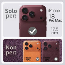 Carica l'immagine nel visualizzatore di Gallery, JETech Cover Magnetica Pelle Vegana per iPhone 18 Pro Max, Ciliegia Scuro