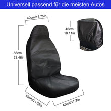 Carica l'immagine nel visualizzatore di Gallery, Coprisedili Auto Universale per Sedili Anteriori (Nero-1 Pezzi)