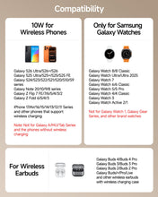 Carica l'immagine nel visualizzatore di Gallery, Caricatore Wireless per Samsung S26 Ultra/S26+/Z Flip8, Galaxy Watch 8/7/6