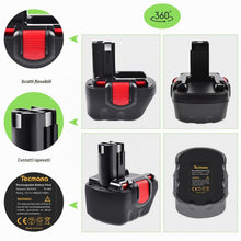 Carica l'immagine nel visualizzatore di Gallery, 12V 4,8Ah Batteria per Bosch BAT043 BAT045 BAT120 BAT139 2607335542 2607335526 2607335274 2607335709 GSR 12-2 12VE-2 PSR