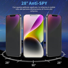 Carica l'immagine nel visualizzatore di Gallery, Coiwxmoi Privacy Pellicola Opaca per Apple iPhone 16e/14/13/13 pro,Opaco Vetro Temperato Anti-Spy Durezza 9H Anti-rifles