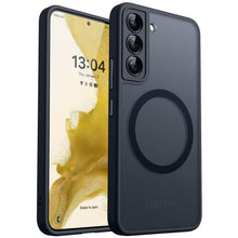 Carica l'immagine nel visualizzatore di Gallery, CANSHN Magnetica Cover per Samsung Galaxy S22 (6.1 Pollici), [Protezione Completa Della Fotocamera] Custodia Traslucida 