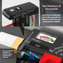Carica l'immagine nel visualizzatore di Gallery, Tester Batteria Universale,Tester per batteria