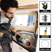 Carica l'immagine nel visualizzatore di Gallery, SIKA - Sigillante per auto e camper - Sikaflex 521 UV - Bianco - 300ml