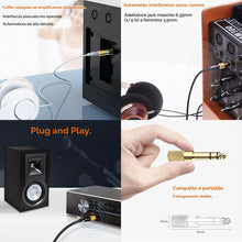 Carica l'immagine nel visualizzatore di Gallery, Mepsies Adattatore Jack Audio Stereo 6,35mm a 3,5mm, Adattatore per Cuffie