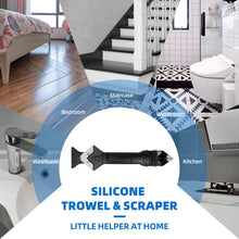 Carica l'immagine nel visualizzatore di Gallery, 3 in 1 Raschietto Spatola per Silicone Raschietto, LINKINNO Strumenti per Calafataggio Rimozione Tira del Silicone per S
