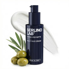 Carica l'immagine nel visualizzatore di Gallery, SERLINOLAB Crema Viso Uomo Antirughe Notte - Retinolo, Acido Ialuronico e Vitamina C - Idratante Viso - Pelle Più Elasti