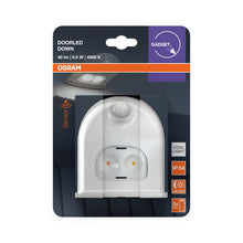 Carica l'immagine nel visualizzatore di Gallery, OSRAM Luce LED per porte con sensore di movimento, a batteria, 4000K, 40lm, 0,95W, IP54, bianca, luce rivolta verso il b