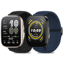 Carica l'immagine nel visualizzatore di Gallery, 2 Pezzi Cinturini Compatibili con Amazfit Bip 6/Bip 5, 22 MM Cinturini Compatibili con Amazfit Bip 5/Bip 6 Cinturino Ela