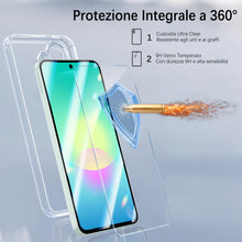 Carica l'immagine nel visualizzatore di Gallery, Cover per Samsung Galaxy A27 5G, Con 2 Vetro Temperato Pellicola Protettiva, Custodia per Cellulare in Silicone PC Antig