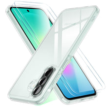 Carica l'immagine nel visualizzatore di Gallery, Cover per Samsung Galaxy A27 5G, Con 2 Vetro Temperato Pellicola Protettiva, Custodia per Cellulare in Silicone PC Antig