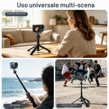 Carica l'immagine nel visualizzatore di Gallery, REYGEAK - Treppiede magnetico con bastone per selfie per DJI Osmo Action 5 Pro/4/3, maniglia per fotocamera estensibile 