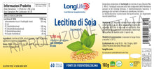 Carica l'immagine nel visualizzatore di Gallery, LongLife® Lecitina Di Soia | Fosfolipidi da soia NON OGM | Fonte vegetale di fosfatidilcolina | Precursore acetilcolina 