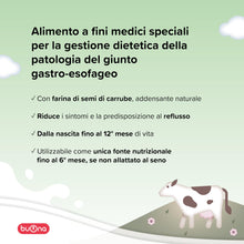 Carica l'immagine nel visualizzatore di Gallery, Buona Latte Antireflusso, BBmilk AR 400g, Latte in Polvere per Neonati 0-12 Mesi, con Farina di Semi di Carrube, Aliment