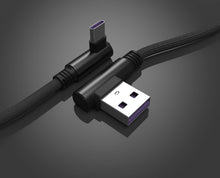Carica l'immagine nel visualizzatore di Gallery, Techgear - Cavo USB C (90 gradi), colore nero