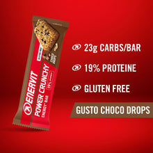 Carica l'immagine nel visualizzatore di Gallery, Enervit, Power Crunchy Choco Drops, Barretta Energetica con Gocce di Cioccolato Fondente, con Magnesio, Vitamina B1 e il