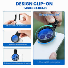 Carica l'immagine nel visualizzatore di Gallery, Filtro polarizzatore CPL, 52mm Clip-on Filtro Polarizzatore Circolare, Filtro CPL Universale, Obiettivo per Telefono Cel