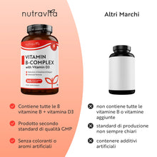 Carica l'immagine nel visualizzatore di Gallery, Nutravita Vitamina B Complex con D3-1 Anno