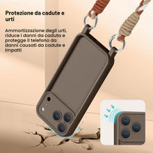 Carica l'immagine nel visualizzatore di Gallery, Coiwxmoi Cover per iPhone 17 Pro con Cordino, Custodia Doux Silicone con Regolabile Collana Ultra Sottile Antiurto AntiG
