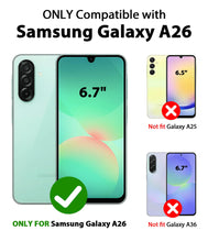 Carica l'immagine nel visualizzatore di Gallery, LeYi Cover per Samsung A26 5G con Vetro Temperato [2 Pack](Nero)