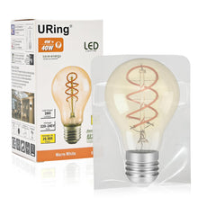 Carica l'immagine nel visualizzatore di Gallery, Lampadina LED E27 Vintage Edison - 4W Luce Bianca Calda 2200K Retro Decorativo Stile Filamento Lampadina Non Dimmerabile
