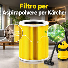Carica l'immagine nel visualizzatore di Gallery, 3x Cartuccia Filtro Aspirapolvere compatibile per Kärcher WD3 Premium WD2 WD3 WD3 MV3 WD3P Il kit di estensione sostitui