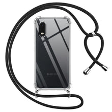Carica l'immagine nel visualizzatore di Gallery, Pnakqil Cover per Samsung Galaxy Xcover Pro con Cordino, Trasparente Custodia con Laccio Tracolla Cellulare Girocollo Co