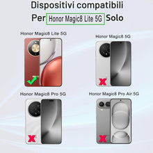 Carica l'immagine nel visualizzatore di Gallery, Ibywind Vetro Temperato per Honor Magic8 Lite 5G,2 Pezzi Durezza 9H PellicolaProtettiva con Protezione Fotocamera,Facile