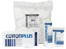 Carica l'immagine nel visualizzatore di Gallery, Cotton Plus MINIMED 60 pz. - LINEA MEDICA | QUADRATI PRETAGLIATI, 100% PURO COTONE PER USO MEDICO | Ipoallergenico, asso