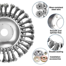 Carica l'immagine nel visualizzatore di Gallery, 2 Pezzi Testina Decespugliatore, 25.4mm Spazzola per Erbacce con 4 Accessori, Spazzola per Decespugliatore per la Pulizi