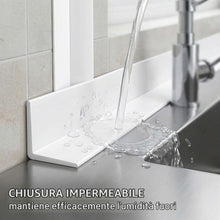 Carica l'immagine nel visualizzatore di Gallery, Nastro Sigillante Impermeabile In Silicone Antimuffa, Profilo Autoadesivo Per Bagno E Cucina, Bianco, Larghezza 22Mm, Lu