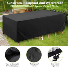 Carica l'immagine nel visualizzatore di Gallery, Copertura per Mobili da Giardino - Copertura Tavolo Esterno Impermeabile 210D Oxford - Antivento Anti-UV - Telo Protetti