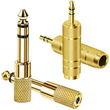 Carica l'immagine nel visualizzatore di Gallery, Mepsies Adattatore Jack Audio Stereo 6,35mm a 3,5mm, Adattatore per Cuffie