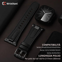 Carica l'immagine nel visualizzatore di Gallery, Wristitani Cinturino in pelle Uomo per Apple Watch 49/46/45/44/42/41/40mm