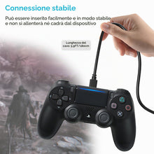 Carica l'immagine nel visualizzatore di Gallery, Amzpas Cavo di Ricarica per Controller PS4, Caricatore per Sony Playstation 4/PS4 Slim/PS4 Pro/Xbox One/One S/Elite/One 