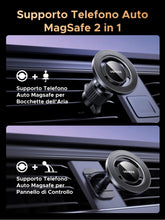 Carica l'immagine nel visualizzatore di Gallery, UGREEN Supporto Telefono Auto MagSafe 2 in 1 con Gancio e Adesivo