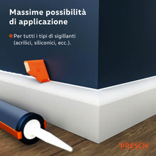 Carica l'immagine nel visualizzatore di Gallery, Presch Spatole per silicone incl. Raschietto silicone - 6 pezzi con scatola - Giunti perfetti grazie a bordi estremament