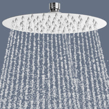 Carica l'immagine nel visualizzatore di Gallery, QWORK® Soffione per doccia Ø 20 cm, soffione doccia regolabile 360°, doccia soffione rotondo