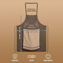 Carica l'immagine nel visualizzatore di Gallery, Grembiule da cucina divertente da uomo, apribile, con tasca nascosta, grembiule scherzo, grembiule divertente per barbec